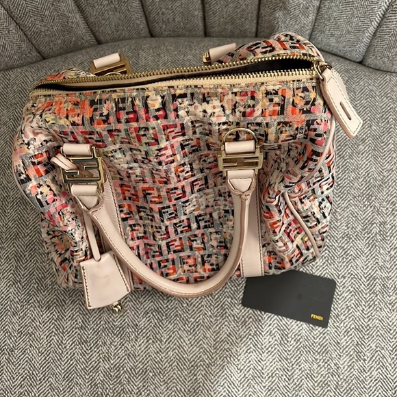 Fendi Multi Color Boston Bag - Picture 11 of 11